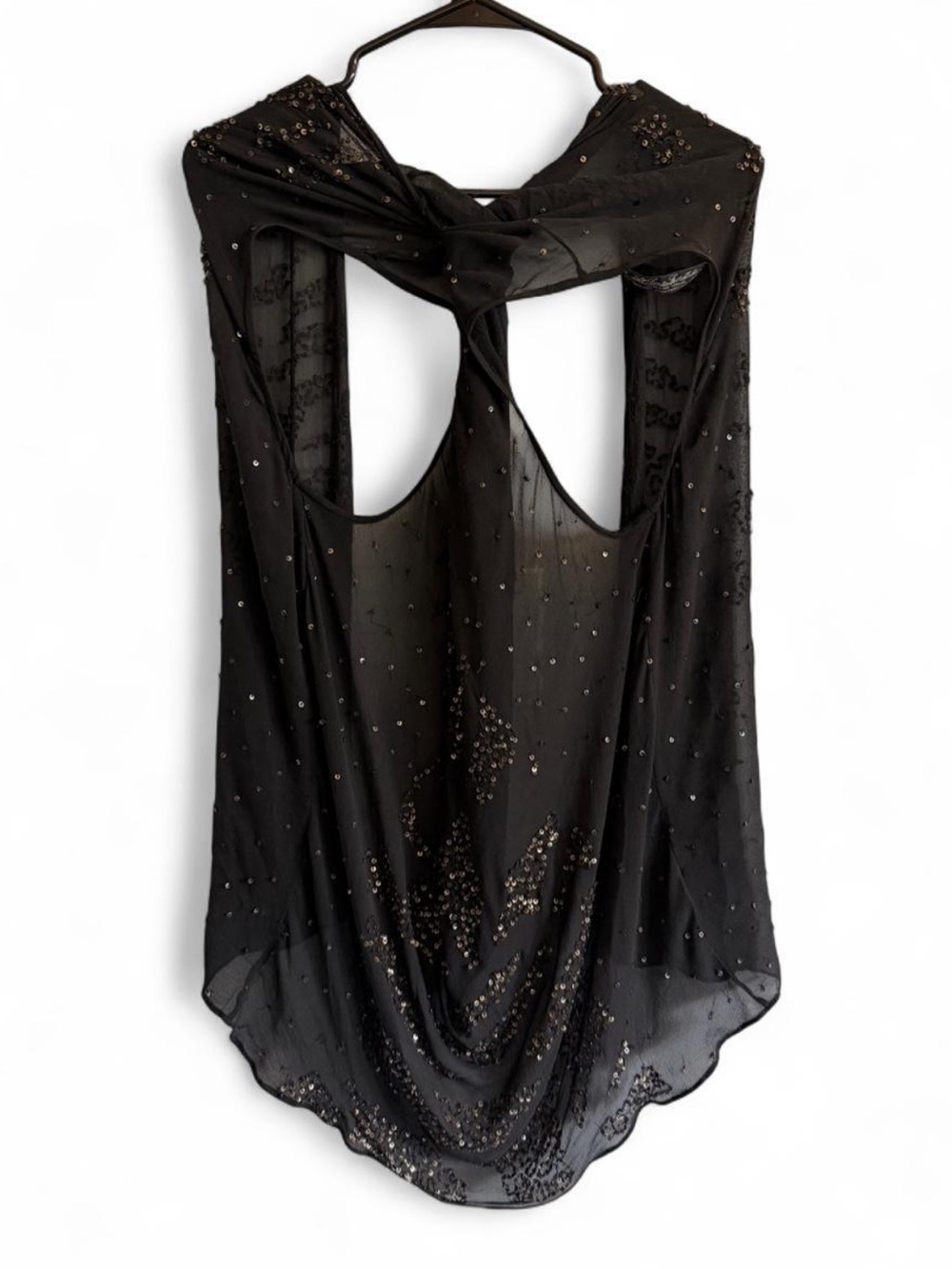 All Saints Spitalfields 100% silk sequin top
